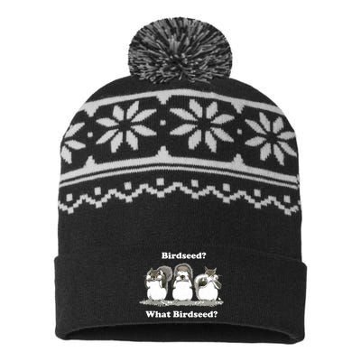 What Birdseed? Squirrel USA-Made Snowflake Beanie