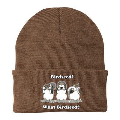 What Birdseed? Squirrel Knit Cap Winter Beanie