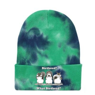 What Birdseed? Squirrel Tie Dye 12in Knit Beanie