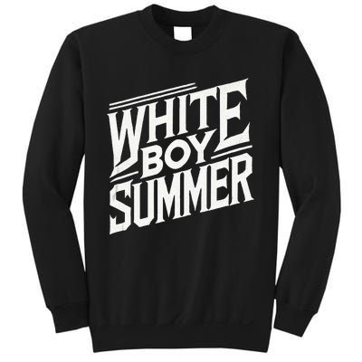 White Boy Summer Boating Funny Summer Sweatshirt