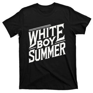 White Boy Summer Boating Funny Summer T-Shirt