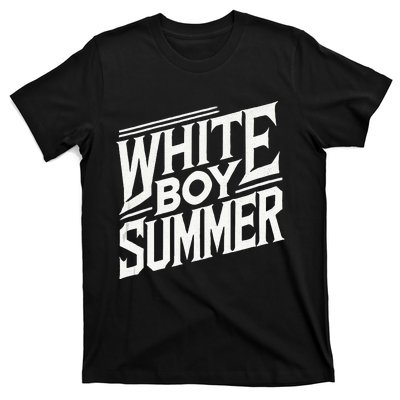 White Boy Summer Boating Funny Summer T-Shirt