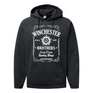 Winchester Brothers Saving People Hunting Things Performance Fleece Hoodie