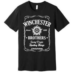 Winchester Brothers Saving People Hunting Things Premium T-Shirt