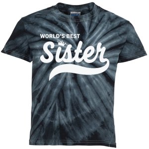 World's Best Sister Kids Tie-Dye T-Shirt