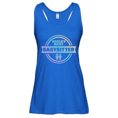 World's Best Sitter Great Gift Ladies Essential Flowy Tank