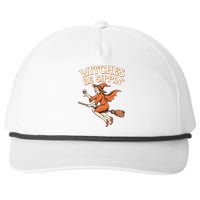 Witches Be Sippin Wine Funny Halloween Witchy Fall Snapback Five-Panel Rope Hat