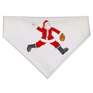 Winter Baseball Santa Christmas Baseball Pitcher Santa Gift USA-Made Doggie Bandana