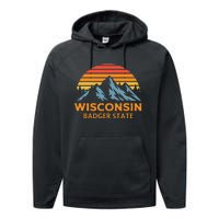 Wisconsin Badger State Performance Fleece Hoodie