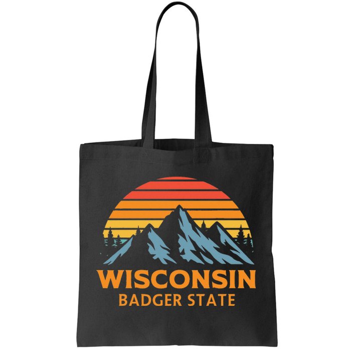 Wisconsin Badger State Tote Bag