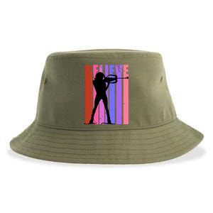 Wo Biathlon Shooting Guns Ski Skiiing Skier Winter Sport Gift Sustainable Bucket Hat