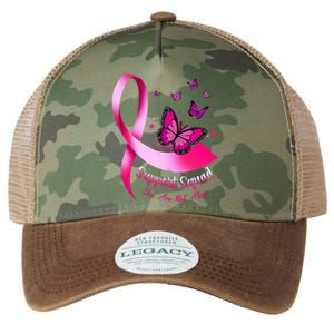 Woman Butterfly Support Squad Breast Cancer Warrior Pink Legacy Tie Dye Trucker Hat