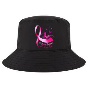 Woman Butterfly Support Squad Breast Cancer Warrior Pink Cool Comfort Performance Bucket Hat