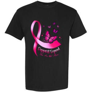 Woman Butterfly Support Squad Breast Cancer Warrior Pink Garment-Dyed Heavyweight T-Shirt