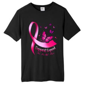 Woman Butterfly Support Squad Breast Cancer Warrior Pink Tall Fusion ChromaSoft Performance T-Shirt