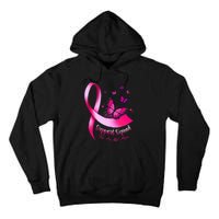 Woman Butterfly Support Squad Breast Cancer Warrior Pink Tall Hoodie