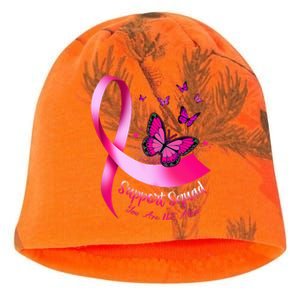 Woman Butterfly Support Squad Breast Cancer Warrior Pink Kati - Camo Knit Beanie