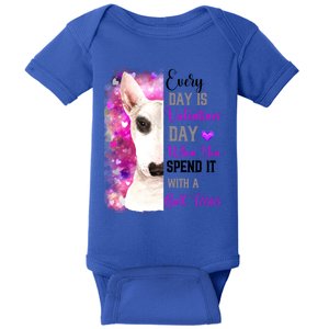 Wo Bull Terrier Valentines Day Mom Dogs Mother Gift Baby Bodysuit