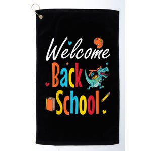 Welcome Back To School First Day Of School Teachers Gifts Platinum Collection Golf Towel