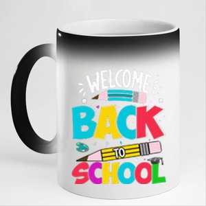 Welcome Back To School Funny Teacher Love Gift 11oz Black Color Changing Mug