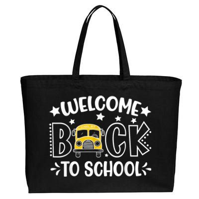 Welcome Back To School First Day Of School Teachers Kids Cotton Canvas Jumbo Tote