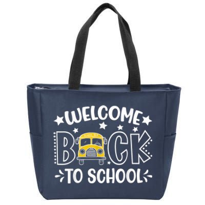 Welcome Back To School First Day Of School Teachers Kids Zip Tote Bag