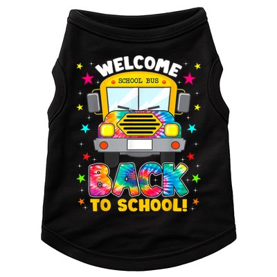 Welcome Back To School Funny Outfit School Bus Driver Doggie Tank