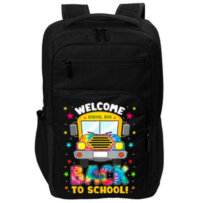 Welcome Back To School Funny Outfit School Bus Driver Impact Tech Backpack