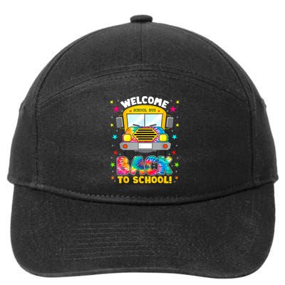 Welcome Back To School Funny Outfit School Bus Driver 7-Panel Snapback Hat