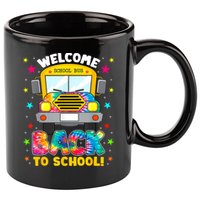 Welcome Back To School Funny Outfit School Bus Driver 11oz C Handle Ceramic Mug
