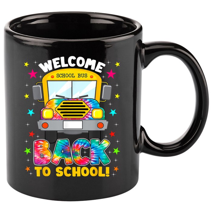 Welcome Back To School Funny Outfit School Bus Driver 11oz C Handle Ceramic Mug