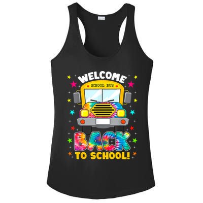 Welcome Back To School Funny Outfit School Bus Driver Ladies PosiCharge Competitor Racerback Tank