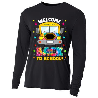 Welcome Back To School Funny Outfit School Bus Driver Cooling Performance Long Sleeve Crew