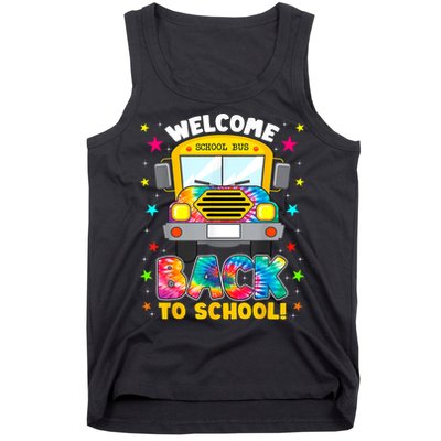 Welcome Back To School Funny Outfit School Bus Driver Tank Top