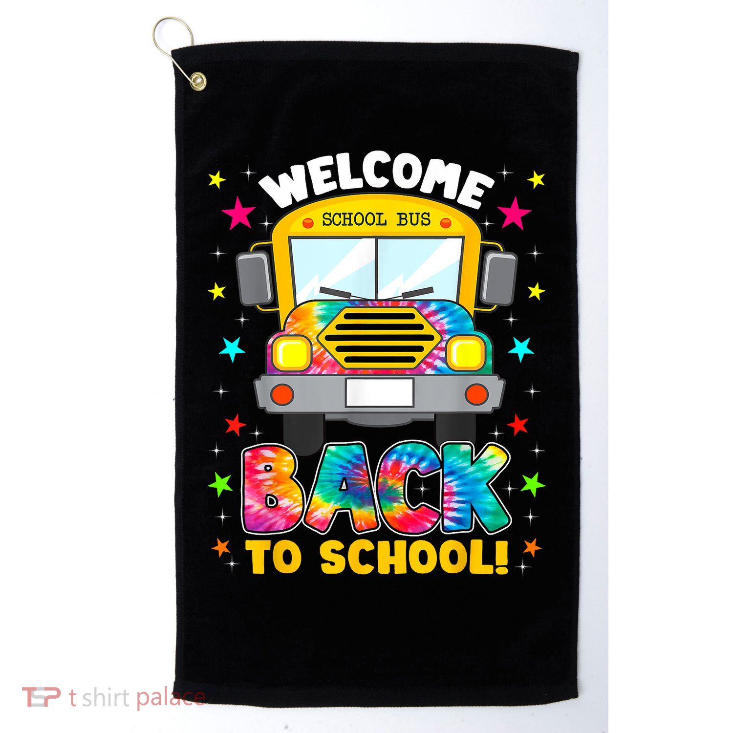 Welcome Back To School Funny Outfit School Bus Driver Golf Towel