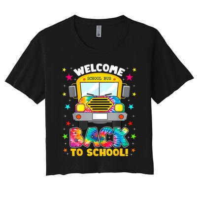 Welcome Back To School Funny Outfit School Bus Driver Crop Top