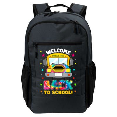 Welcome Back To School Funny Outfit School Bus Driver Daily Commute Backpack