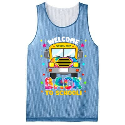 Welcome Back To School Funny Outfit School Bus Driver Mesh Reversible Basketball Jersey Tank