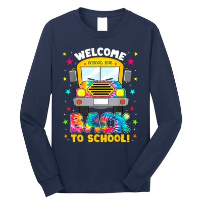 Welcome Back To School Funny Outfit School Bus Driver Long Sleeve Shirt