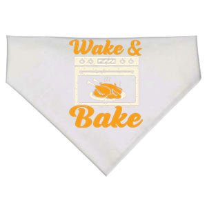 Wake Bake Turkey Feast Meal Dinner Chef Funny Thanks Giving USA-Made Doggie Bandana