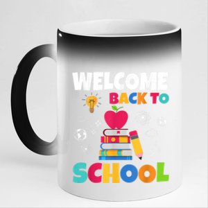 Welcome Back To School First Day Of School Teachers Kids 11oz Black Color Changing Mug