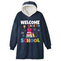 Welcome Back To School First Day Of School Teachers Kids Hooded Wearable Blanket