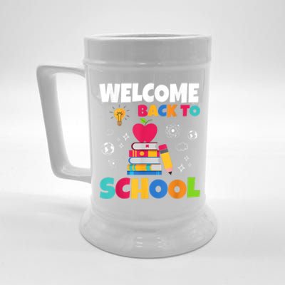 Welcome Back To School First Day Of School Teachers Kids Beer Stein