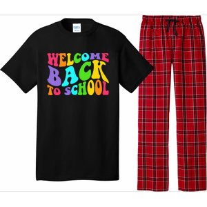 Welcome Back To School 1st Day Of School Students Teacher Pajama Set