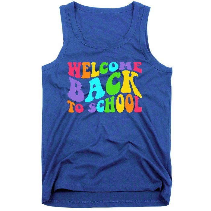 Welcome Back To School 1st Day Of School Students Teacher Tank Top