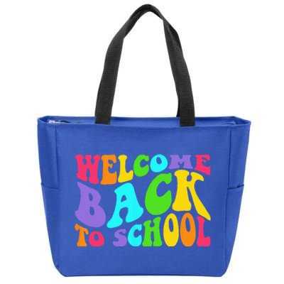 Welcome Back To School 1st Day Of School Students Teacher Zip Tote Bag