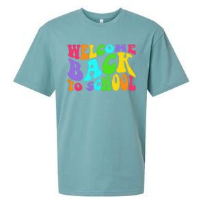 Welcome Back To School 1st Day Of School Students Teacher Sueded Cloud Jersey T-Shirt