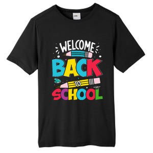 Welcome Back To School For Teachers Students Tall Fusion ChromaSoft Performance T-Shirt