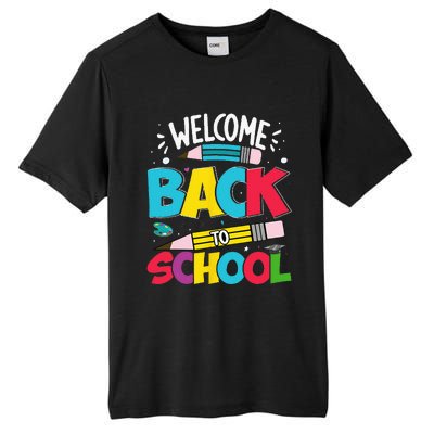 Welcome Back To School For Teachers Students Tall Fusion ChromaSoft Performance T-Shirt