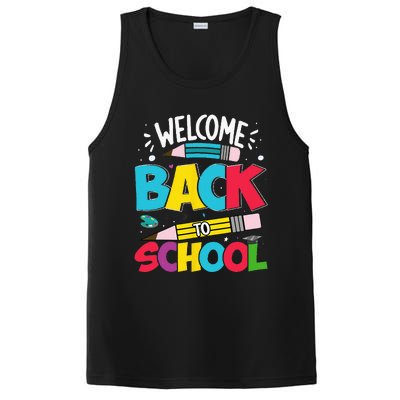 Welcome Back To School For Teachers Students PosiCharge Competitor Tank